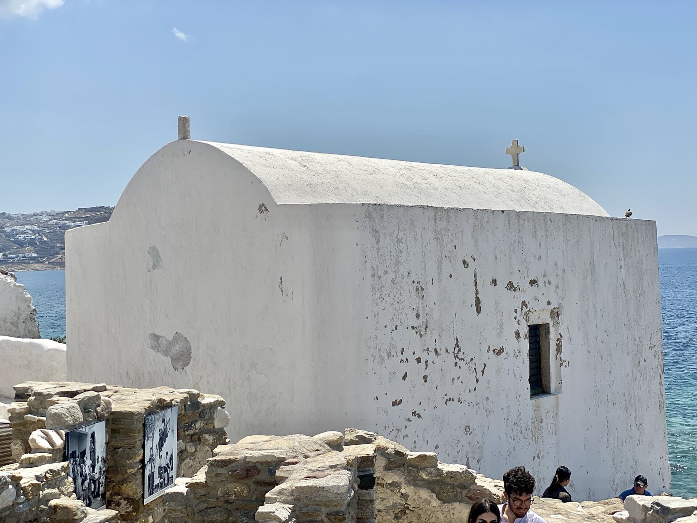 A small chapel on the Kastro rocks above the sea