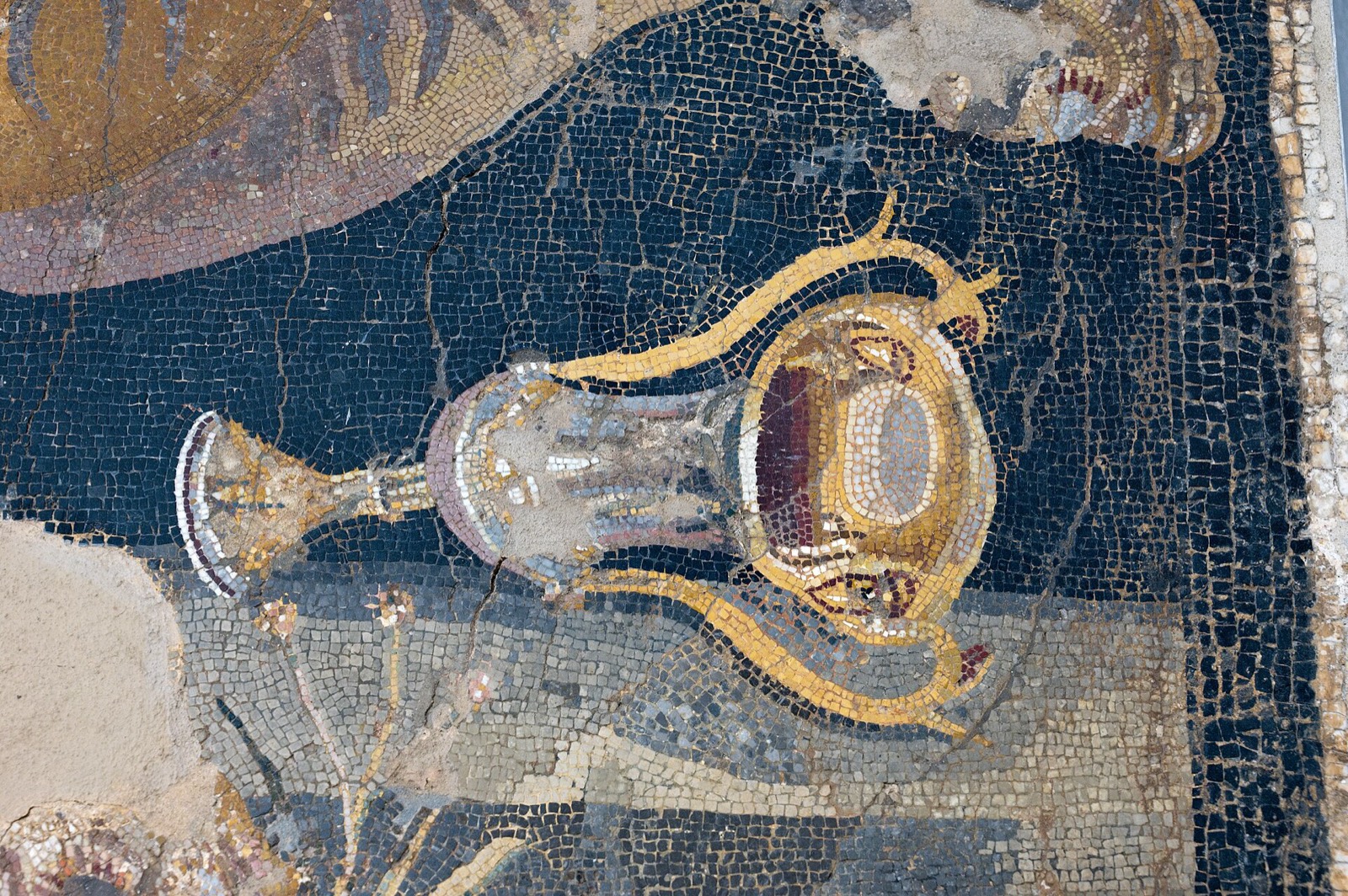 Hellenistic mosaic of Dionysus from a house on Delos