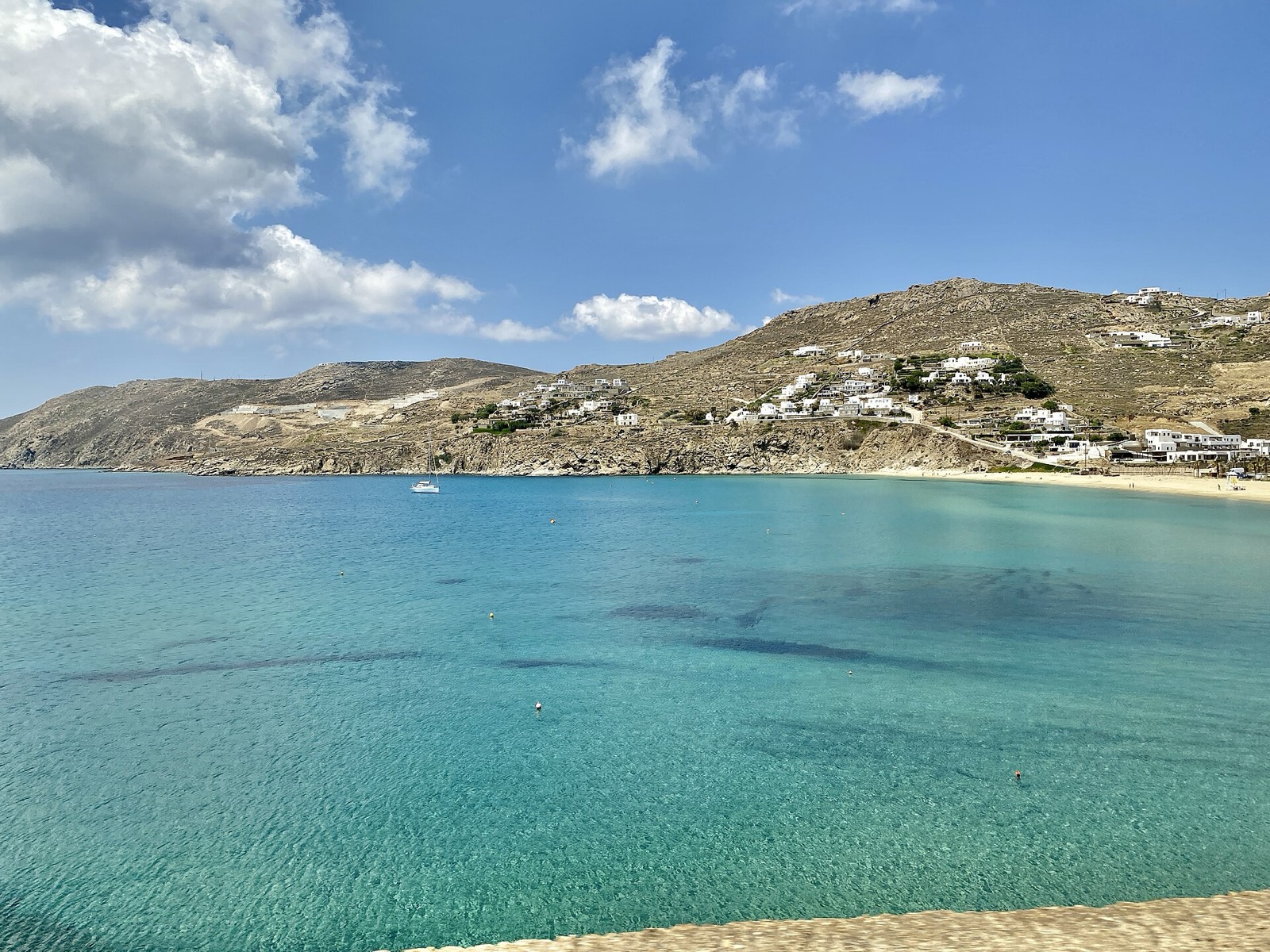 Kalo Livadi beach on the south-east coast