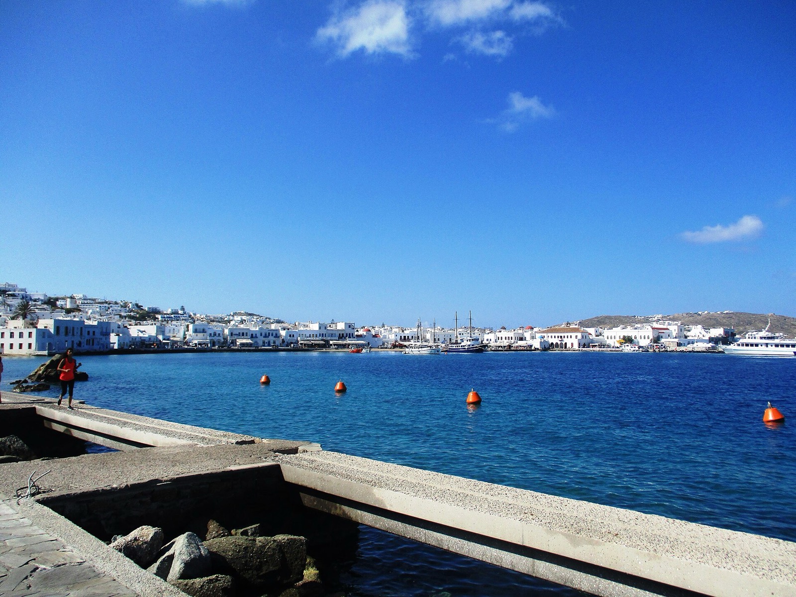 Fishing boats in the Old Port of Mykonos