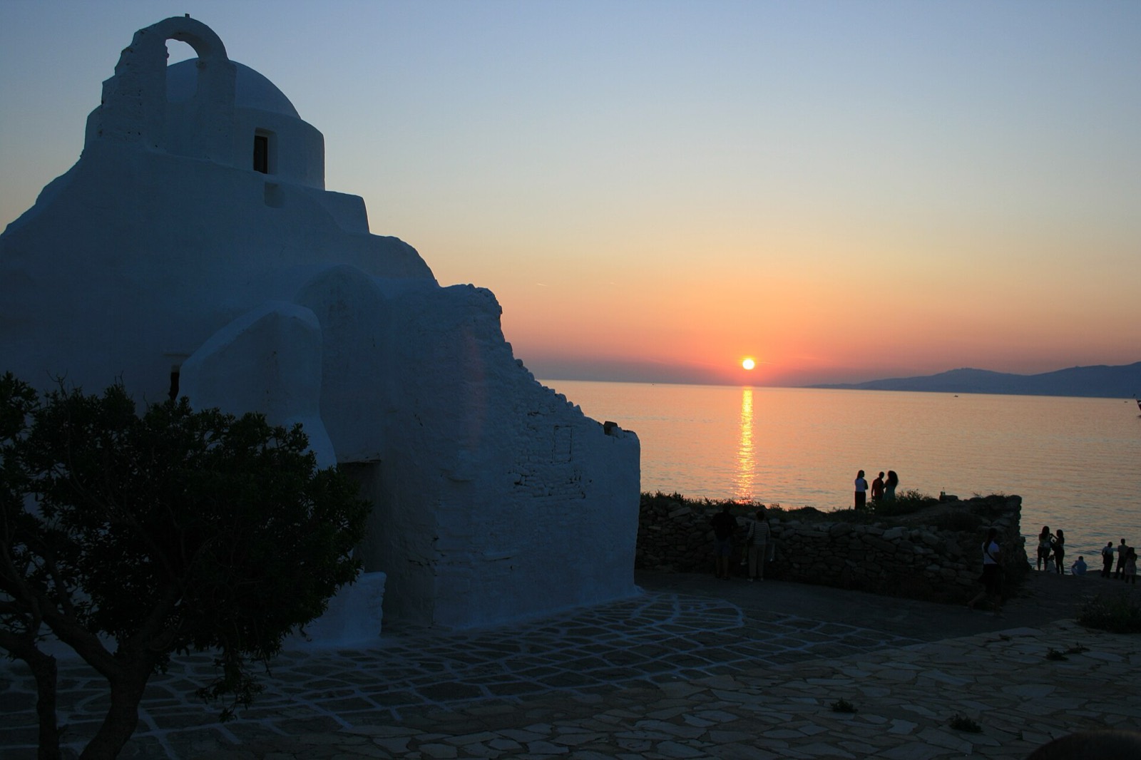 Sunset light on Paraportiani church